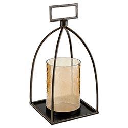 Metal Hanging Loop Lantern - Beige