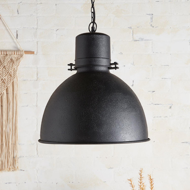 Iron Industrial Style Pendant Light - Black Espresso