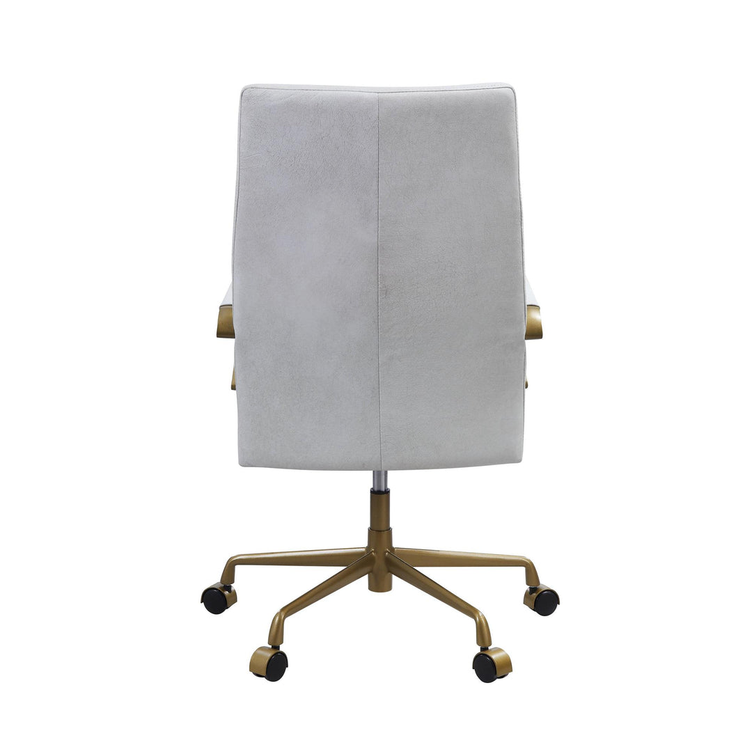 Office chair with swivel seat - White