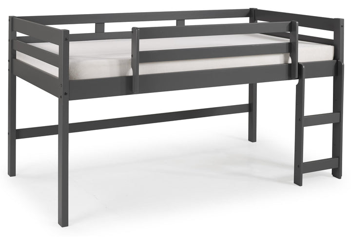 space-saving loft bed with ladder - Gray