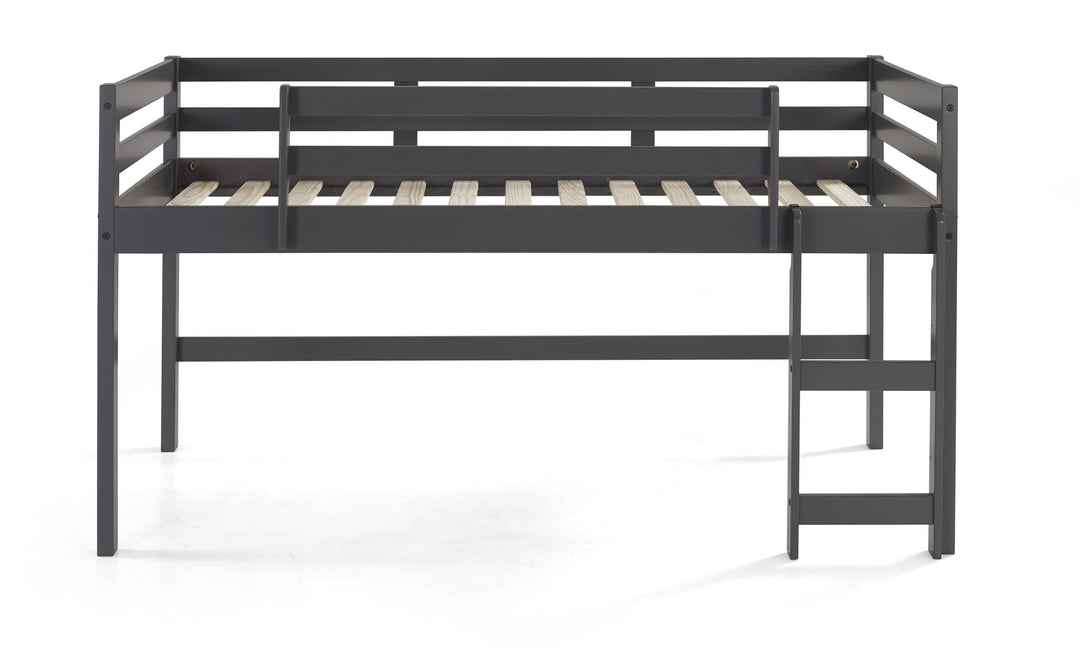 twin loft bed with underneath space - Gray