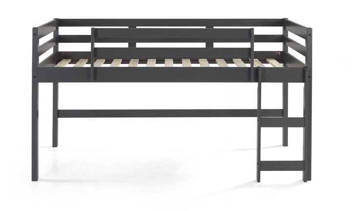 twin loft bed with underneath space - Gray