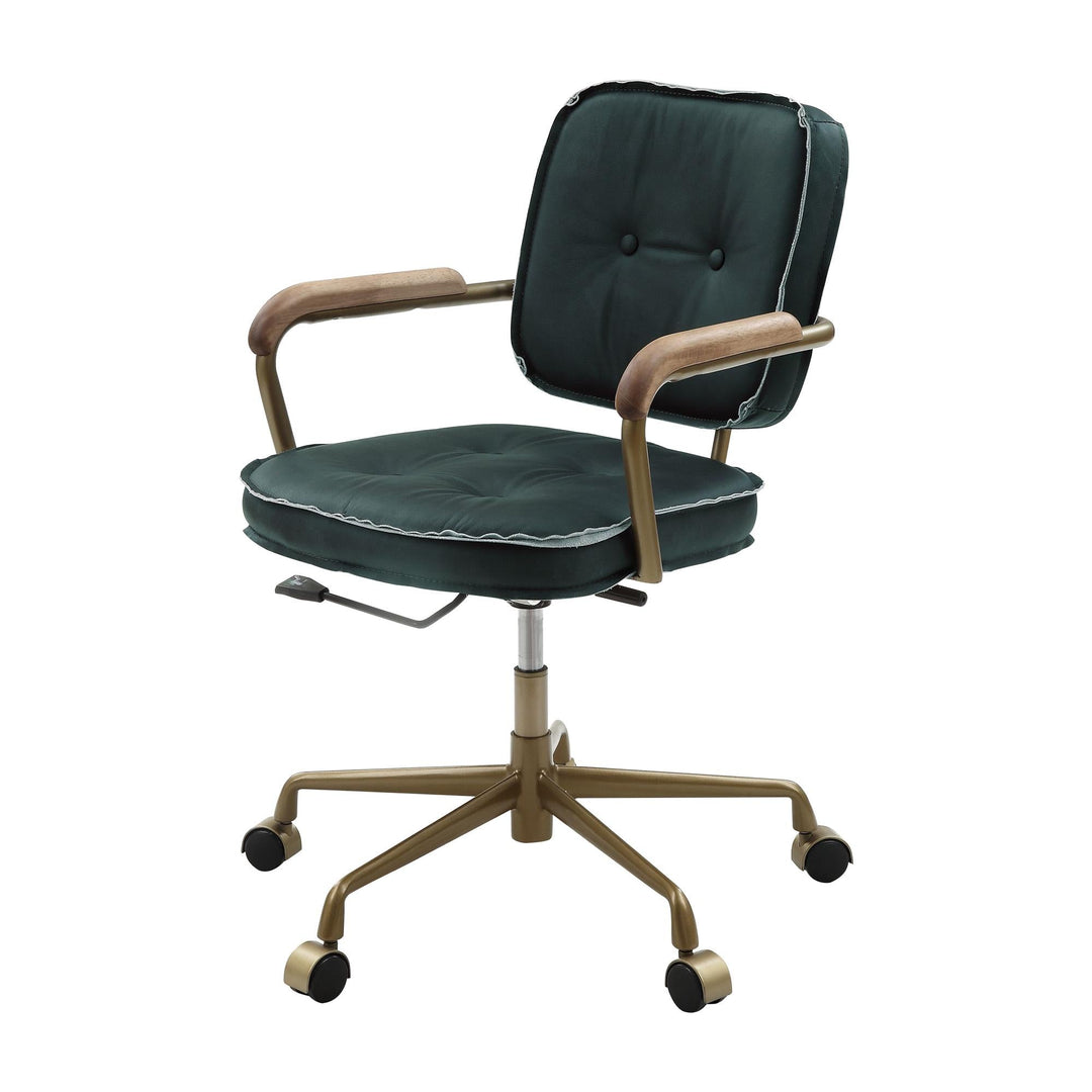360 degree swivel office chair - Emerald Green