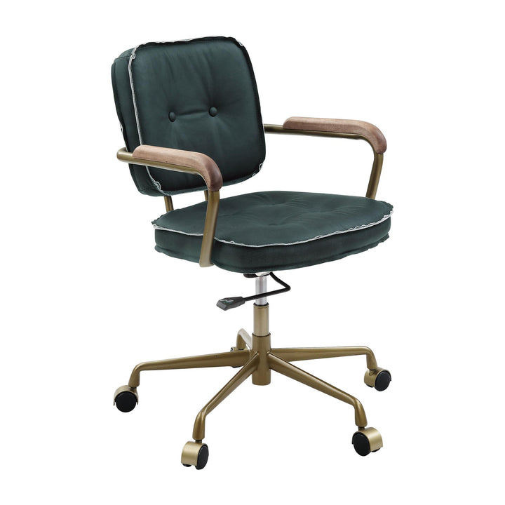 Modern swivel office chair - Emerald Green