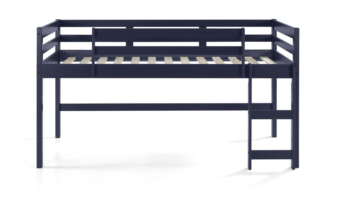 Sonny Twin Loft Bed with Reversible Ladder - Navy