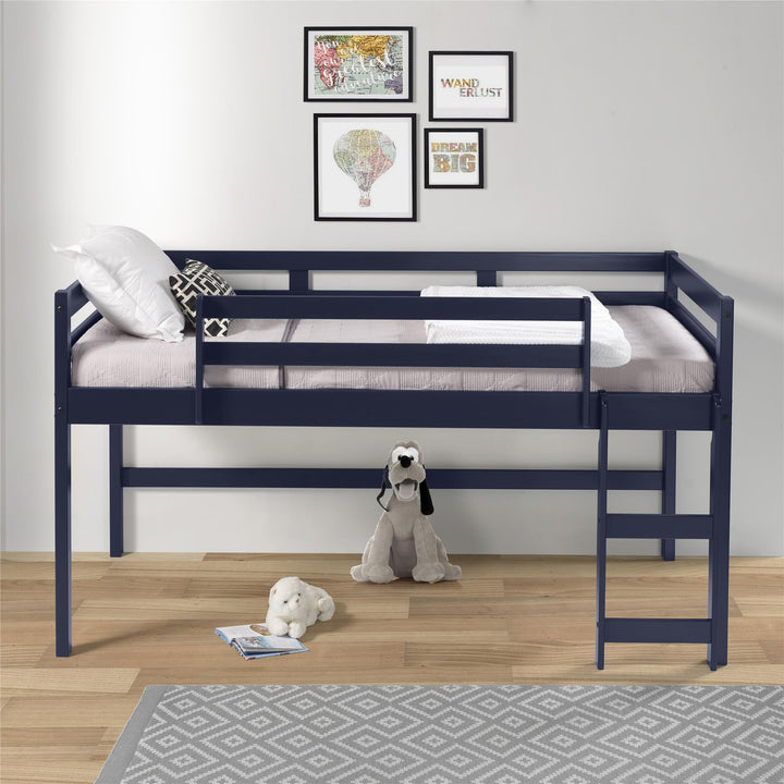loft bed with ladder - Navy