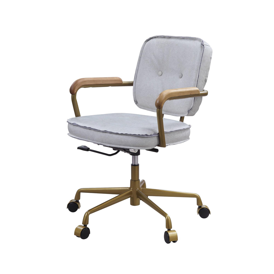 360 degree swivel office chair - White