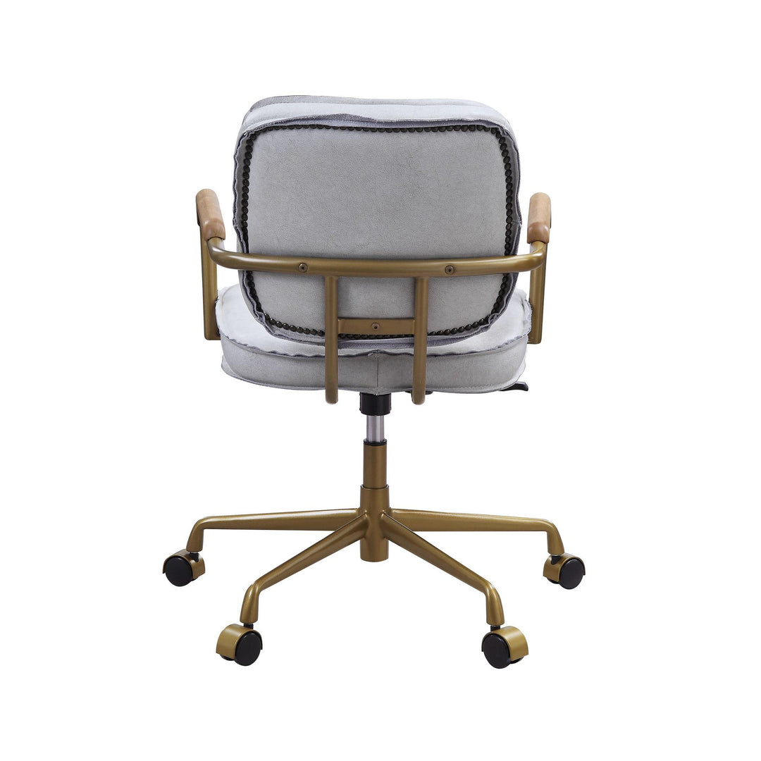 Modern swivel office chair - White