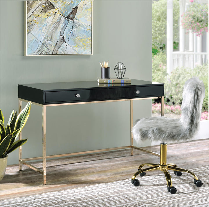 wide writing desk - Black
