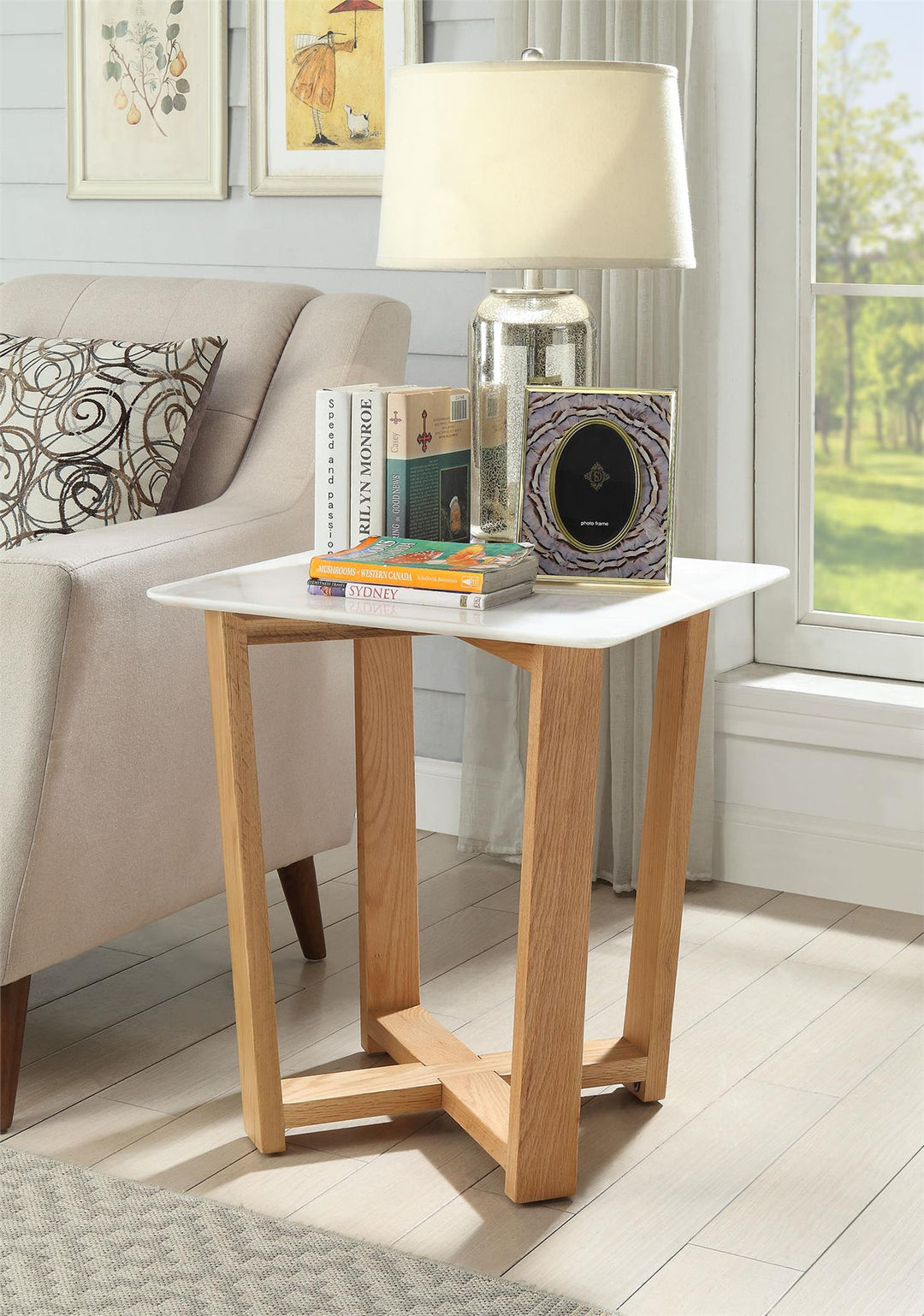 Square Accent Table - Natural
