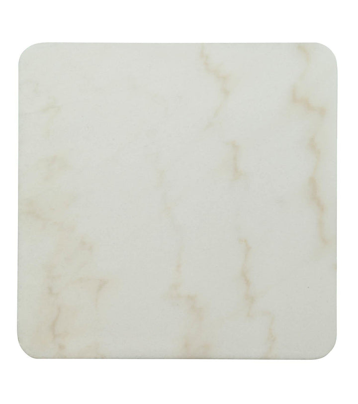 Marble top square accent table - Natural