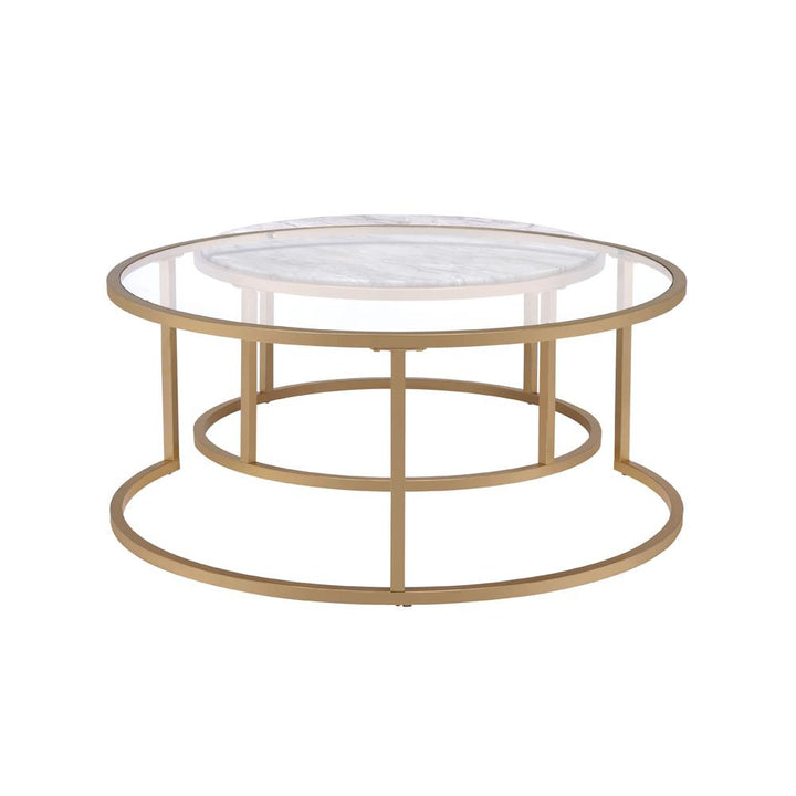 round nesting tables - Gold