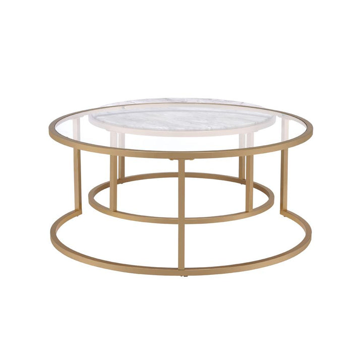 round nesting tables - Gold