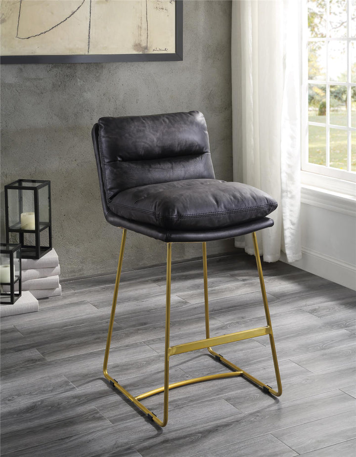 Armless counter height chair - Black