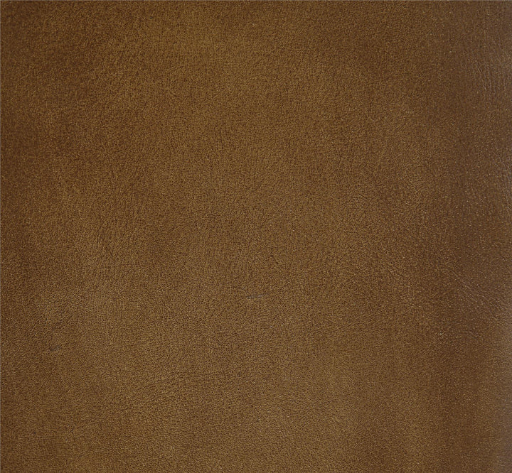 Leather armless bar height chair - Brown
