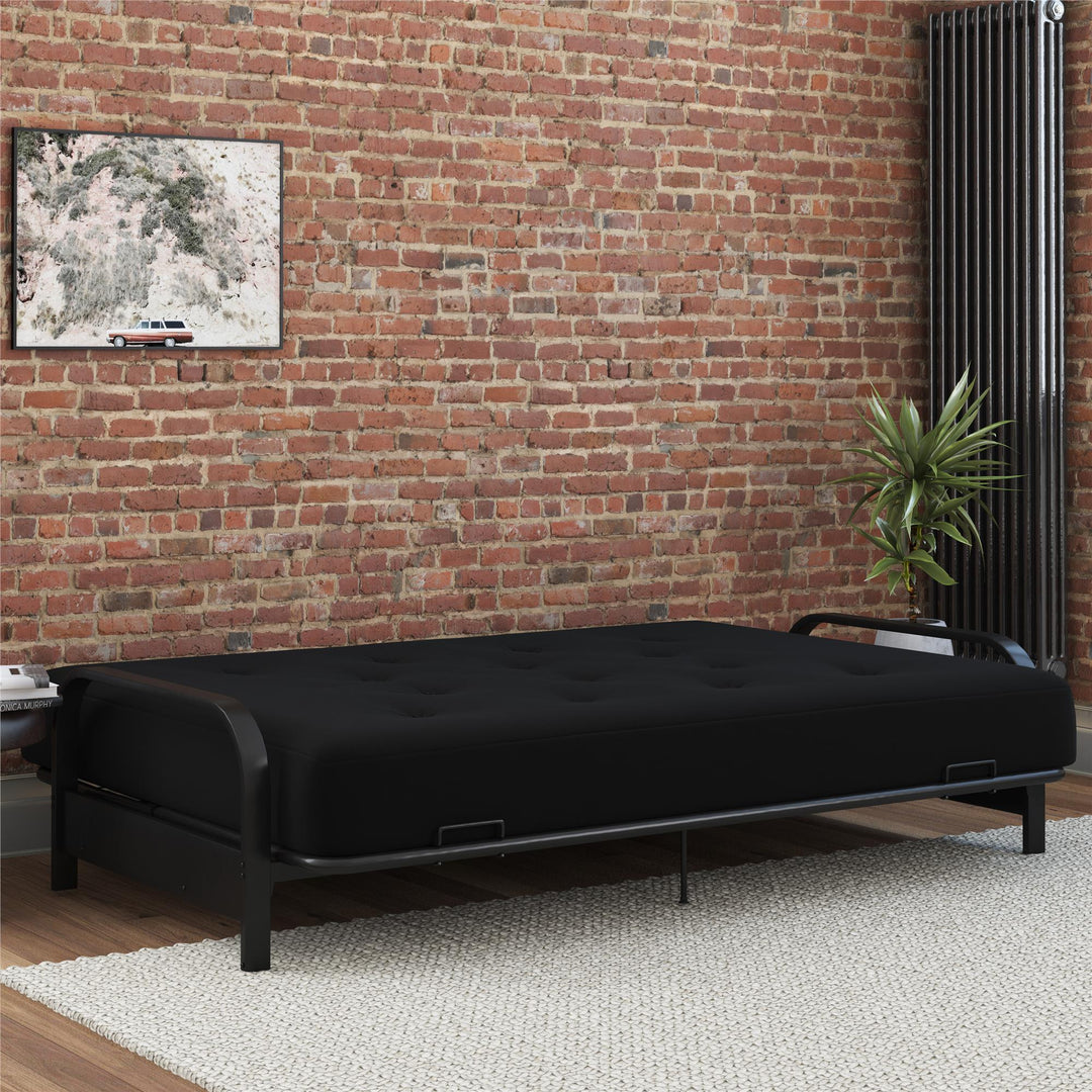 8-Inch Pocket Spring Coil futon - Black - Full