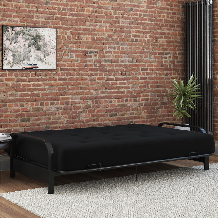 8-Inch Pocket Spring Coil futon - Black - Full