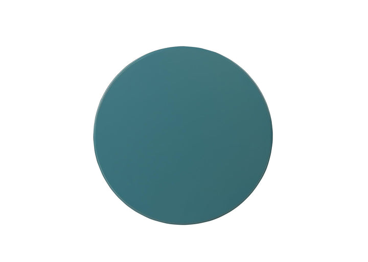 small space pedestal accent table - Teal
