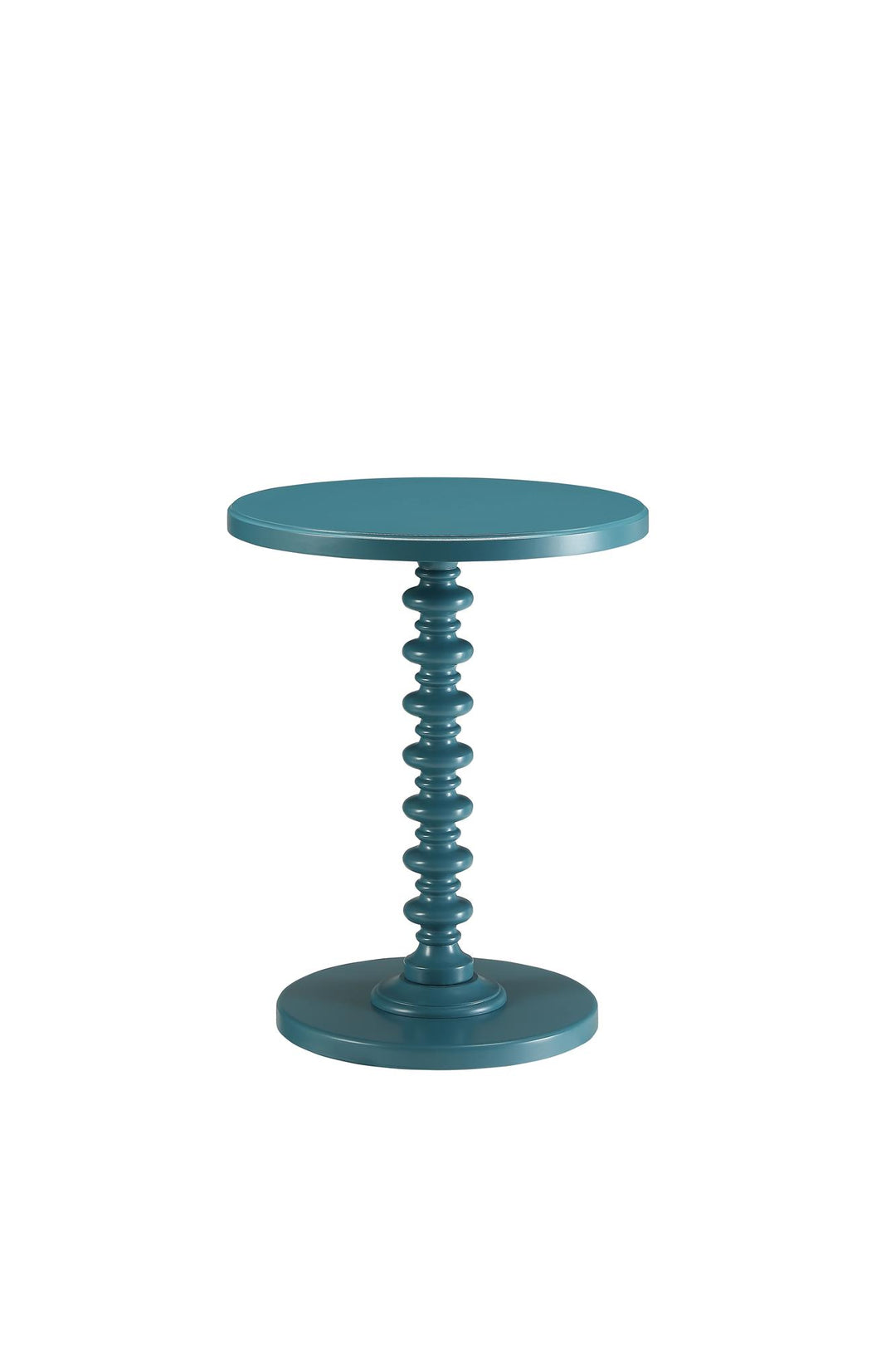 Pedestal Accent Table for bedroom - Teal