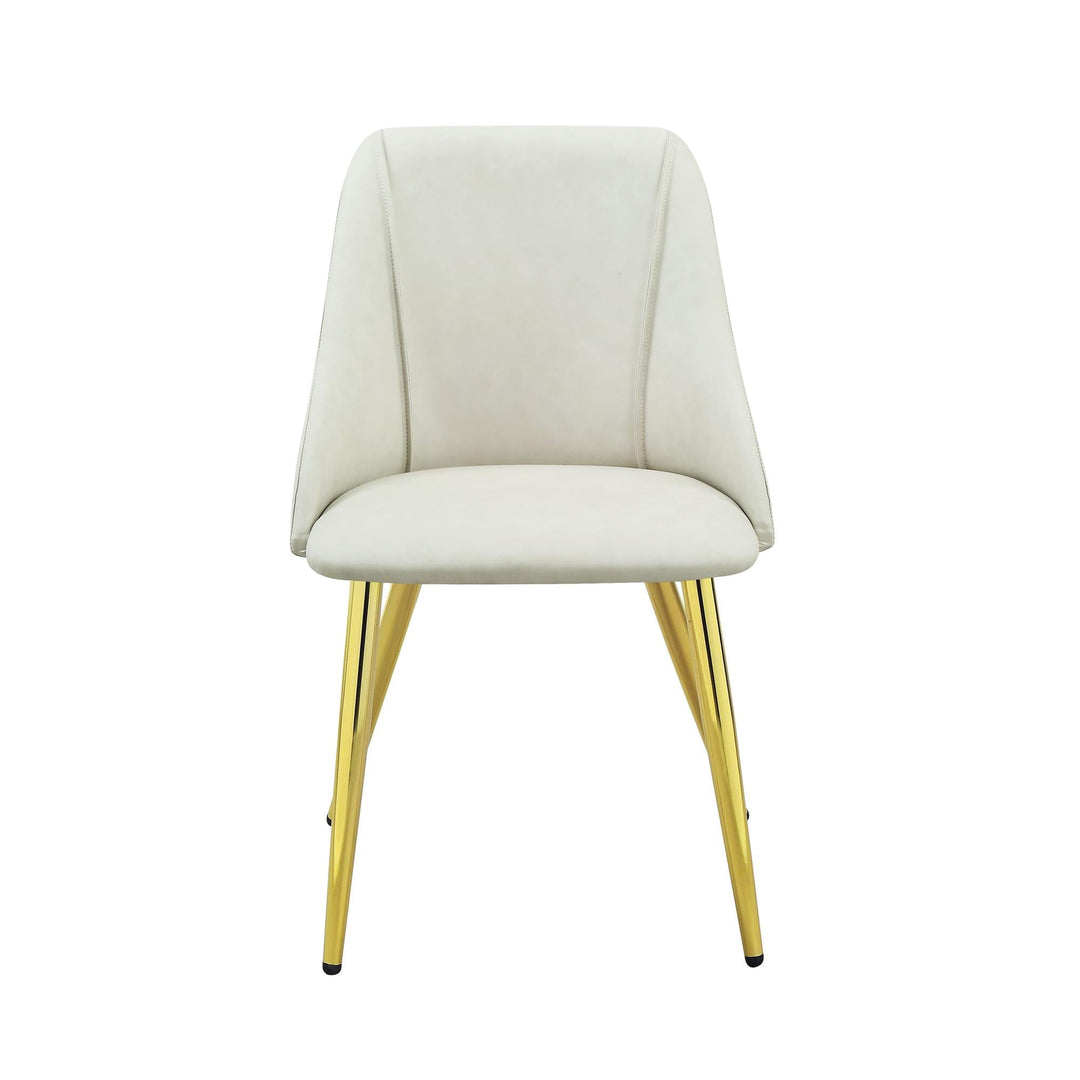 Willow PU Leather Side Chairs, Set of 2 - White