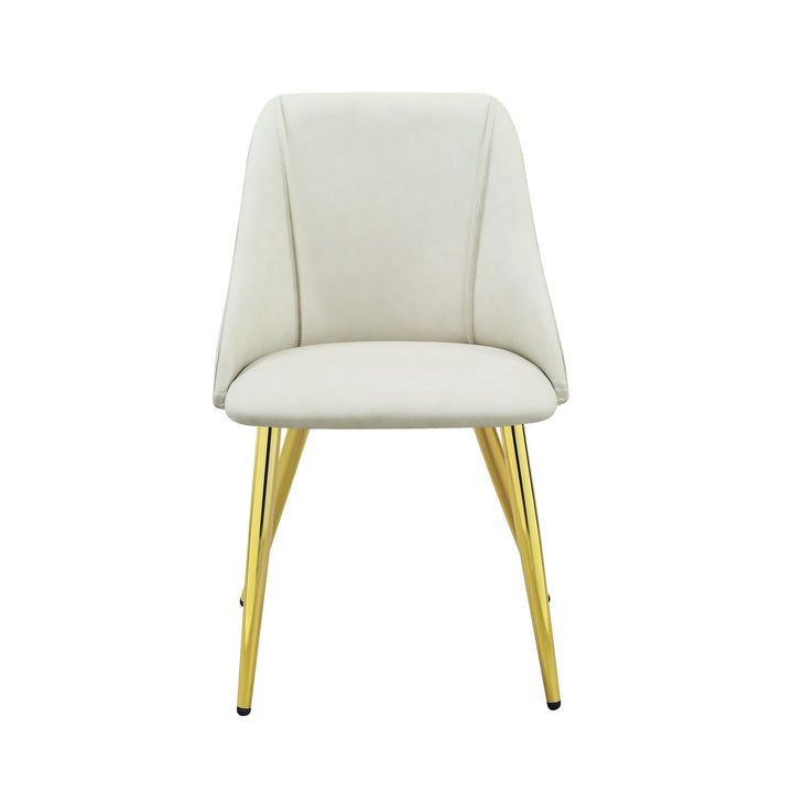 Willow PU Leather Side Chairs, Set of 2 - White