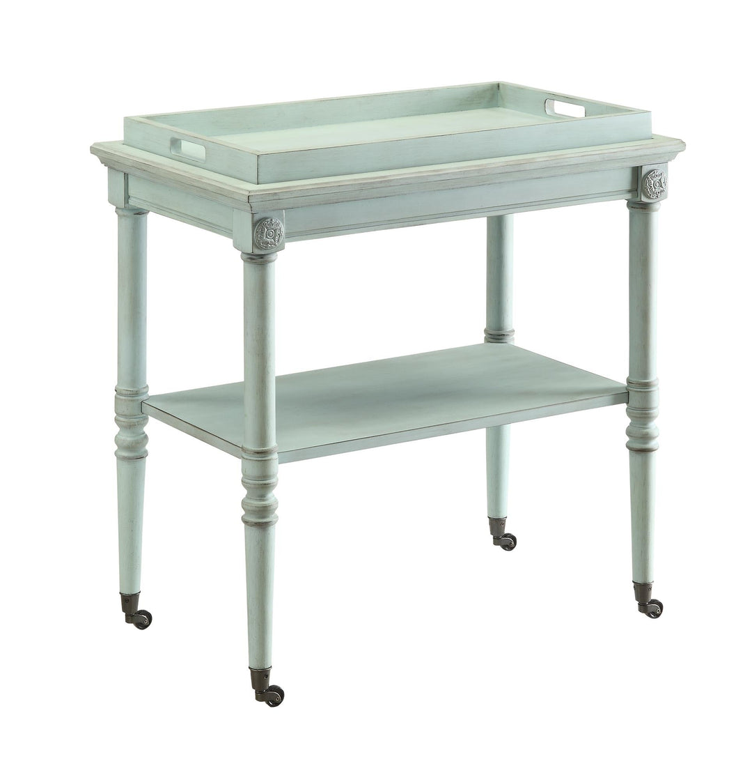 Traditional rectangular serving cart - Green