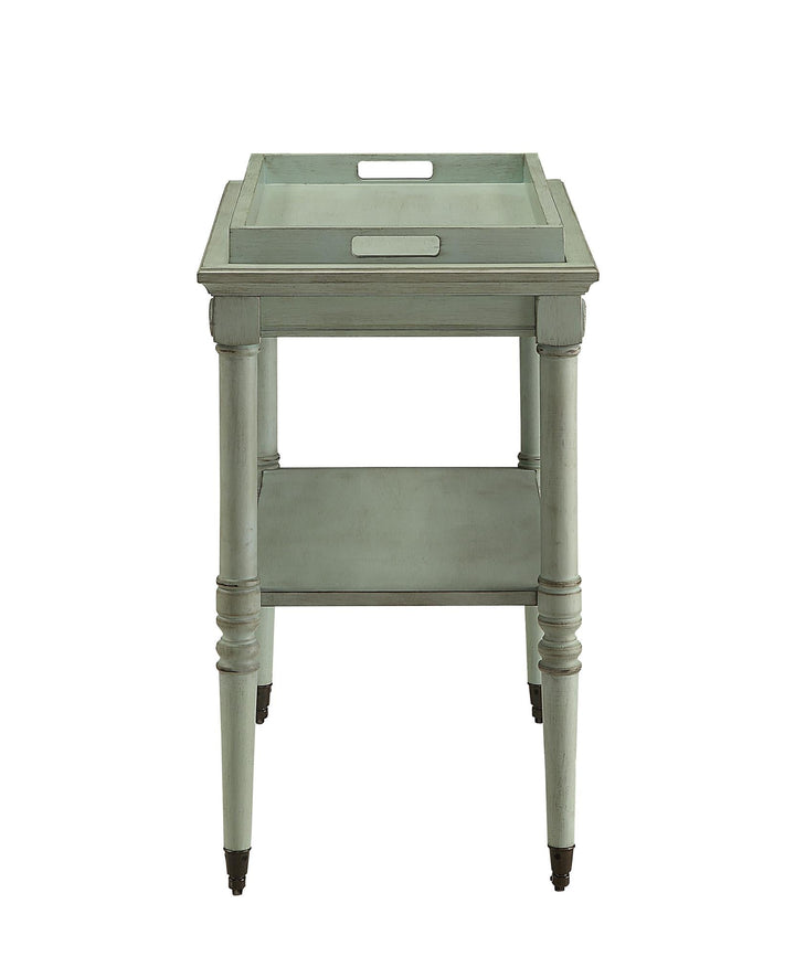 Wooden serving cart - Green