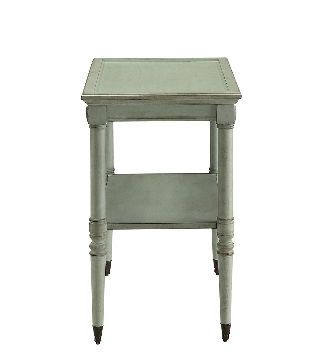Serving cart with lower open storage - Green