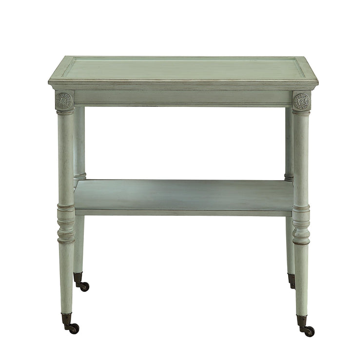 Stylish serving cart with removable tray - Green