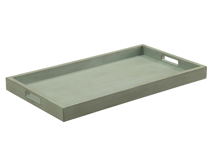 Traditional rectangular serving cart - Green