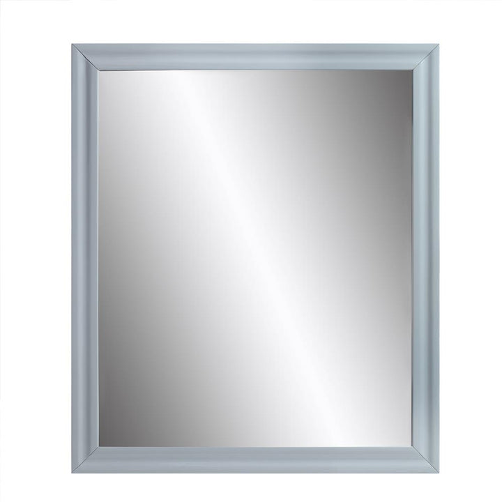 Gaines Wall Mounted Mirror with High Gloss Finish -  Gray