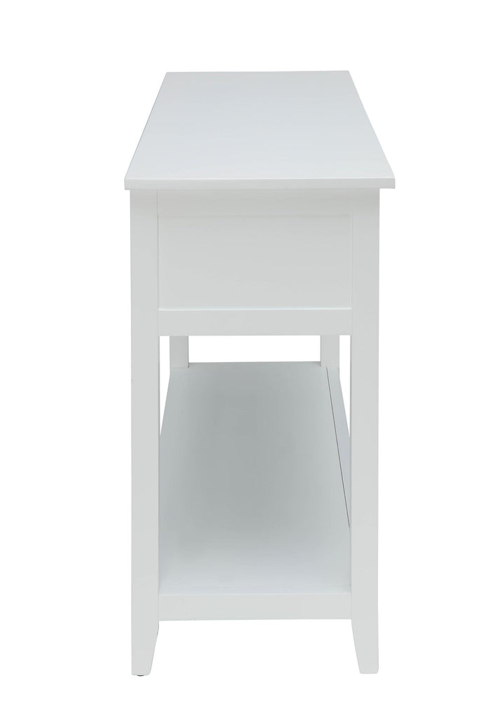 Basket drawers console table - White