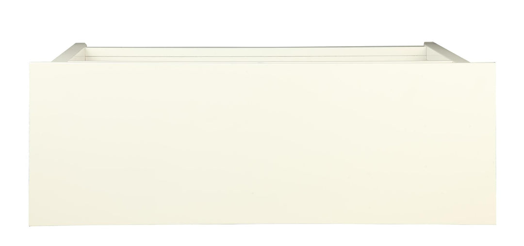stylish console table with 2 basket storage - White