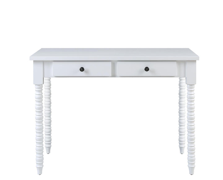 console table with two storage drawers - White