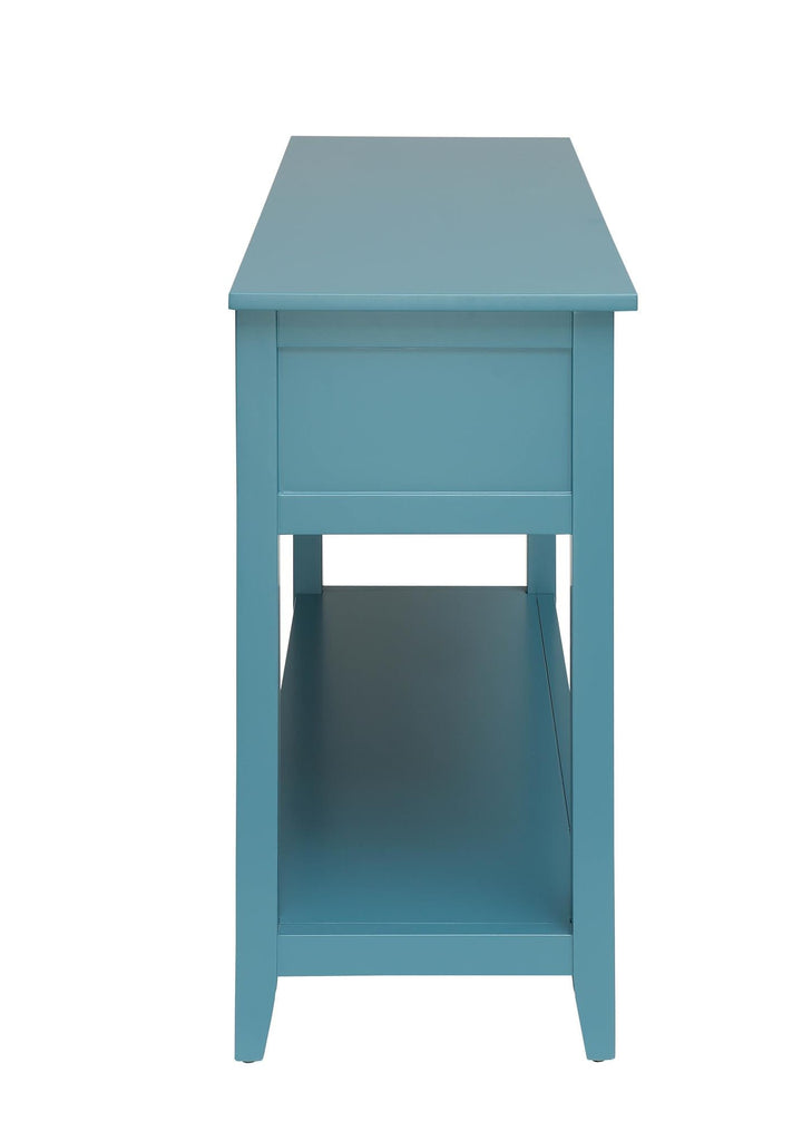 2 baskets under console table - Teal