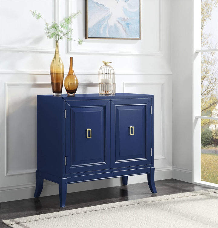 Console Table with 2 Doors - Blue