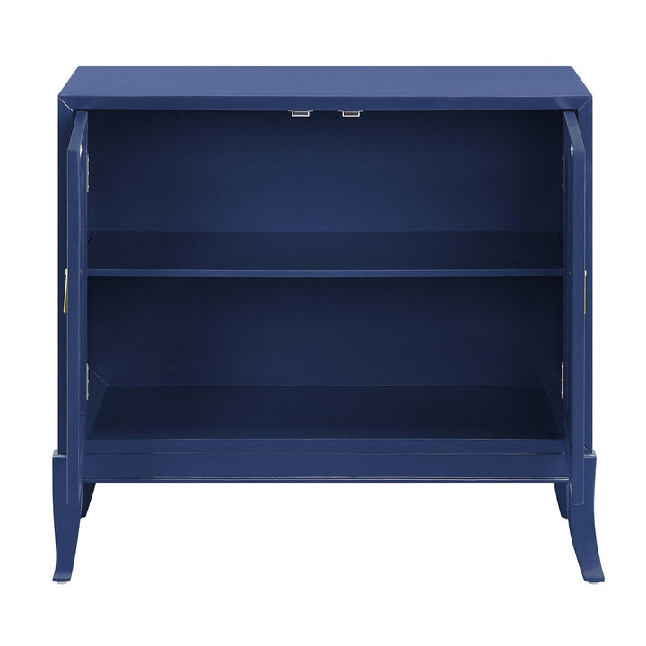 2 door cabinet console table - Blue