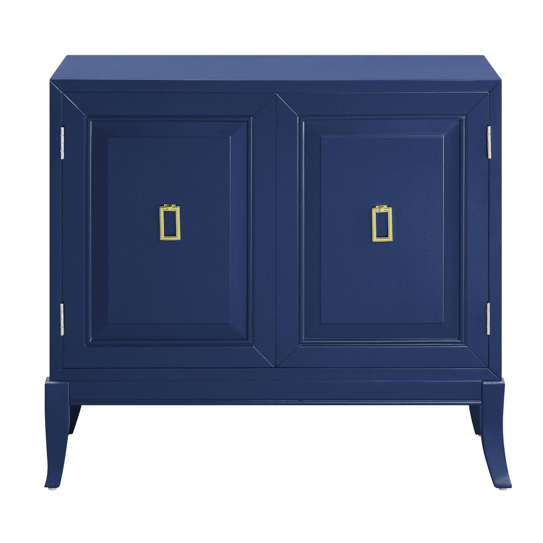 Sutton Console Table with 2 Door Storage Cabinet - Blue