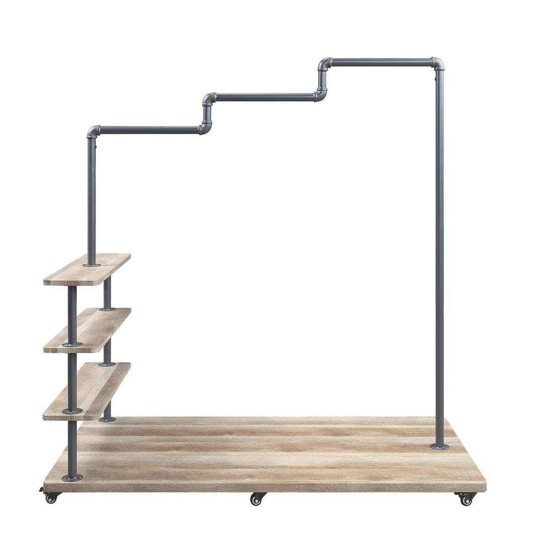 Duncan 4 Tier Shelf Hanger Rack - Oak