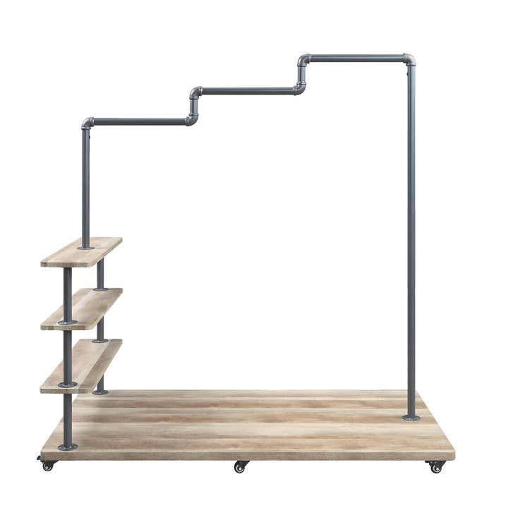 Duncan 4 Tier Shelf Hanger Rack - Oak