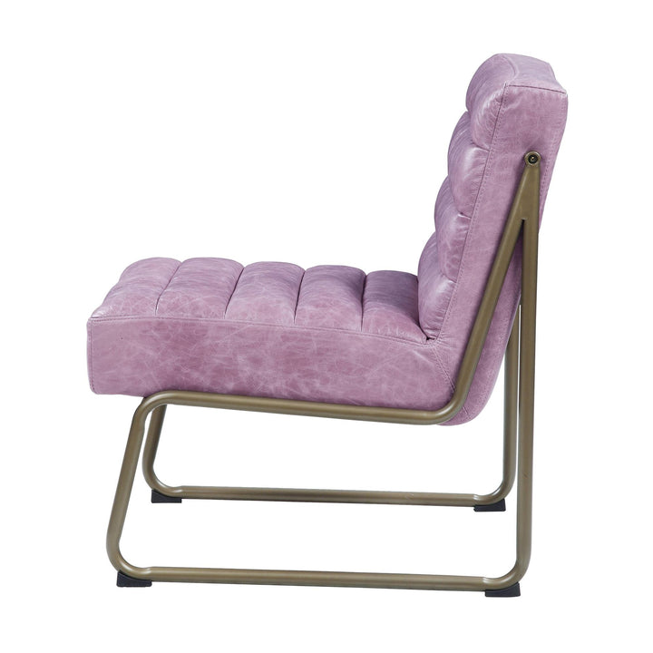 accent chair with metal frame - Light Purple