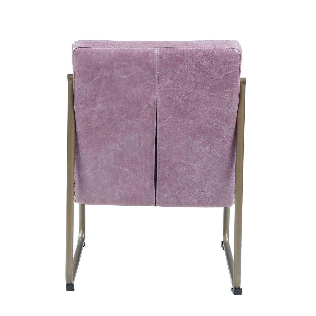 accent chair with metal frame - Light Purple