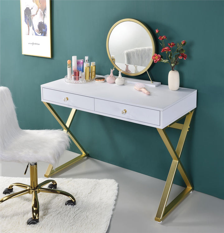 jewelry vanity desk - White