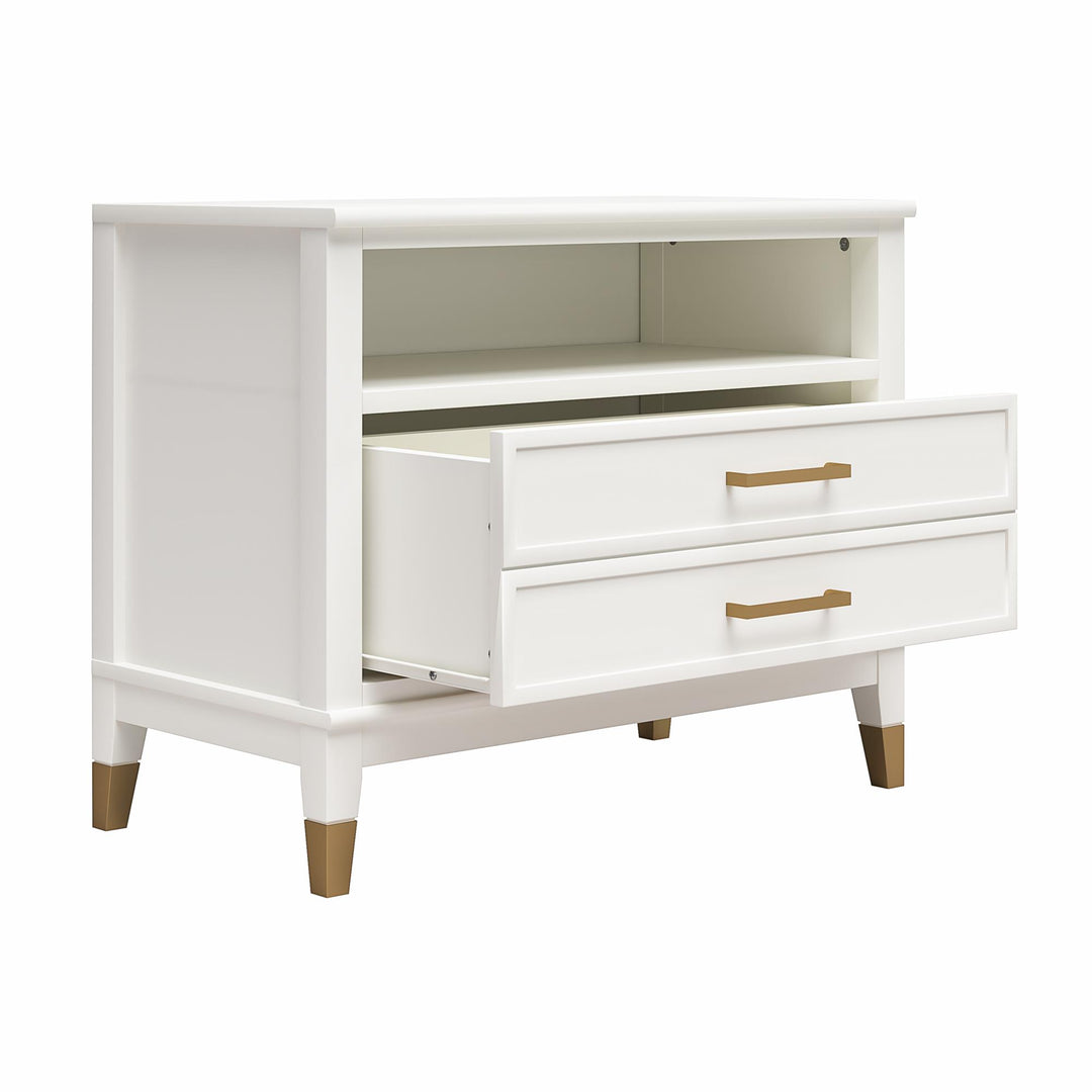 Best wide nightstands for modern homes -  White