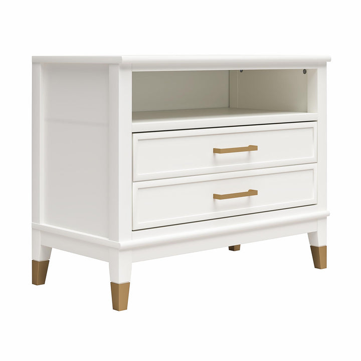 Westerleigh Wide Nightstand - White