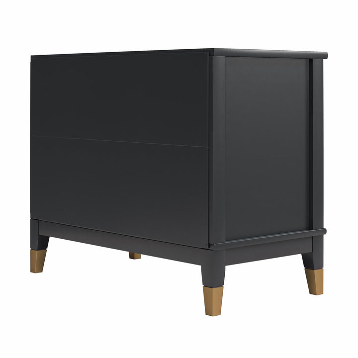 Westerleigh Wide Nightstand - Black