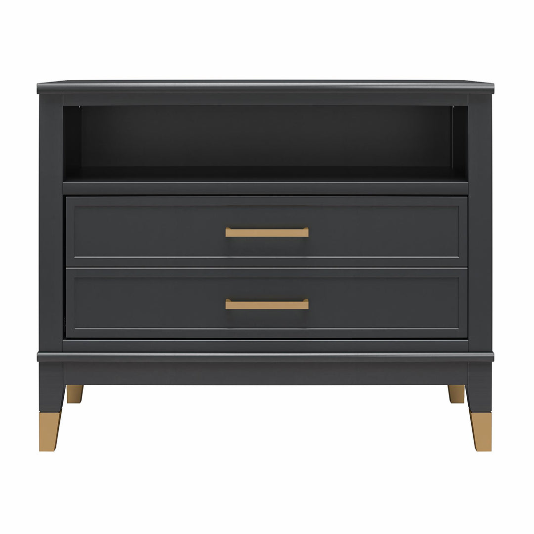 Westerleigh Wide Nightstand - Black