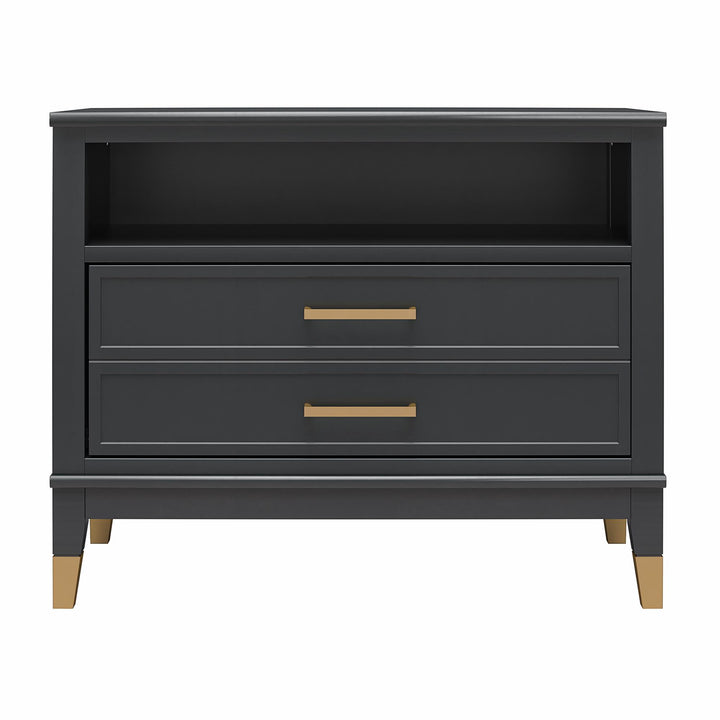 Westerleigh Wide Nightstand - Black