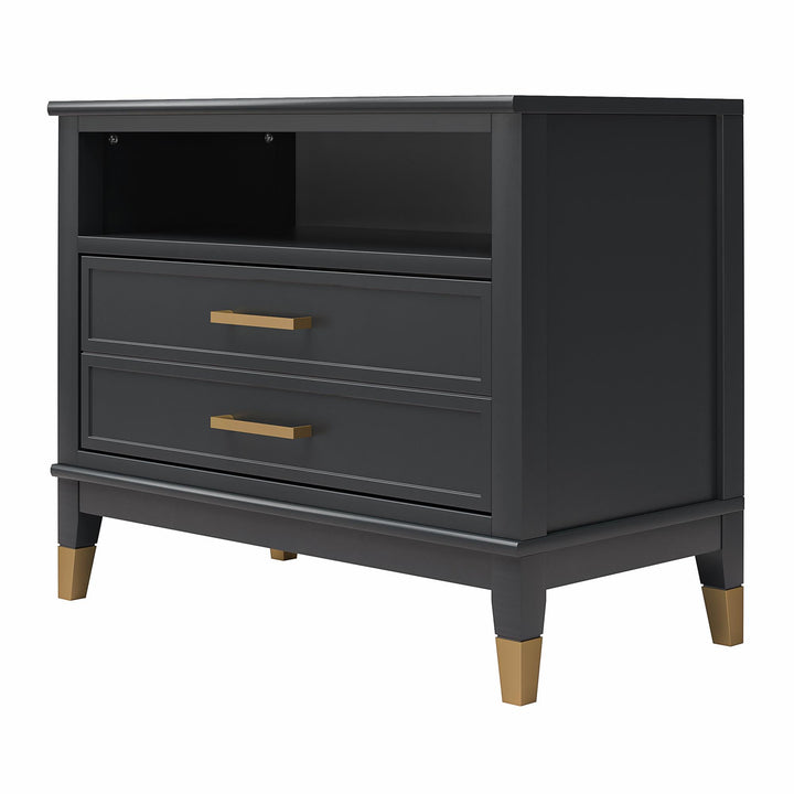 Westerleigh Wide Nightstand - Black