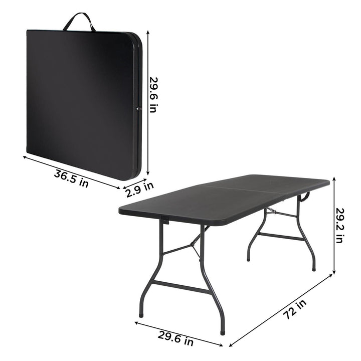 COSCO Foldable Table with Handle -  Black 